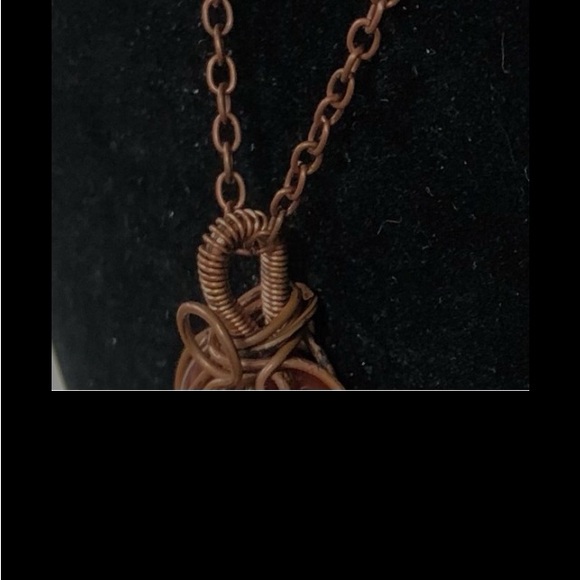 NEW Copper Wire Wrap GREEN AVENTURINE Necklace - Picture 6 of 11